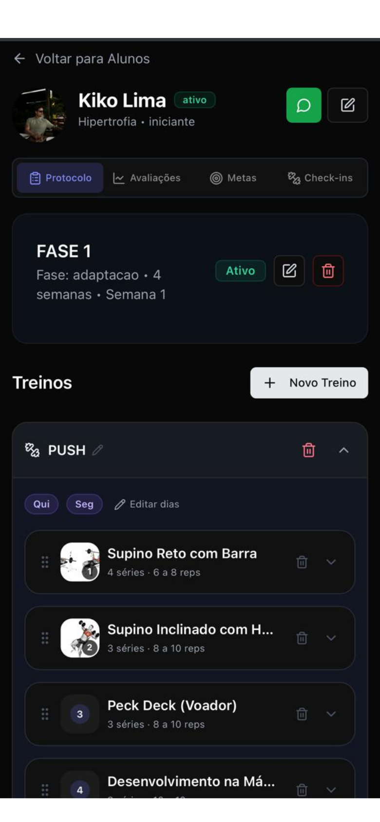 Check-in de Alunos